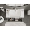 Mexen Orio mobile da bagno sotto il lavabo 100 cm con piano, 1 cassetto, bianco opaco - 91A10-10047-1-BFC01