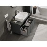 Mexen Orio mobile bagno sottolavabo 100 cm con piano, 1 cassetto, grafite opaco - 91A10-10047-1-BFC66