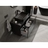 Mexen Orio mobile da bagno sottolavabo 100 cm con piano, 1 cassetto, nero lucido - 91A10-10047-1-BFC70
