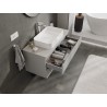 Mexen Orio armario de baño bajo lavabo 100 cm con encimera, 2 cajones, gris mate - 91A10-10047-2-BFFC62