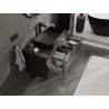 Mexen Orio armário de casa de banho para lavatório 100 cm com tampo, 2 gavetas, preto mate - 91A10-10047-2-BFFC71