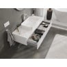Mexen Orio mueble de baño bajo lavabo 120 cm con encimera, 1 cajón, blanco brillo - 91A10-12023-1-BFC00