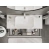 Mexen Orio mueble de baño bajo lavabo 120 cm con encimera, 1 cajón, blanco brillo - 91A10-12023-1-BFC00