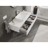 Mexen Orio gabinete de baño bajo lavabo 120 cm con encimera, 1 cajón, blanco mate - 91A10-12023-1-BFC01