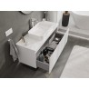 Mexen Orio mueble de baño bajo lavabo 120 cm con encimera, 1 cajón, blanco brillo - 91A10-12047-1-BFC00