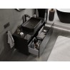 Mexen Orio mobile bagno sotto lavabo 120 cm con piano, 1 cassetto, nero lucido - 91A10-12047-1-BFC70