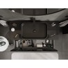 Mexen Orio mobile bagno sotto lavabo 120 cm con piano, 1 cassetto, nero lucido - 91A10-12047-1-BFC70