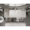 Mexen Orio armario de baño bajo lavabo 120 cm con encimera, 2 cajones, gris mate - 91A10-12047-2-BFFC62