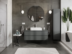 Mexen Orio mobile da bagno per lavabo 120 cm con piano, 2 cassetti, graffite opaco - 91A10-12047-2-BFFC66