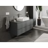 Mexen Orio mueble de baño bajo lavabo 120 cm con encimera, 2 cajones, grafito mate - 91A10-12047-2-BFFC66
