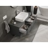 Mexen Orio mueble de baño bajo lavabo 120 cm con encimera, 2 cajones, grafito mate - 91A10-12047-2-BFFC66