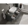 Mexen Orio szafka łazienkowa podumywalkowa 120 cm z blatem, 2 szuflady, grafit mat - 91A10-12047-2-BFFC66