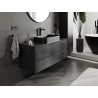 Mexen Orio mobile da bagno sottolavabo 120 cm con piano, 2 cassetti, nero opaco - 91A10-12047-2-BFFC71