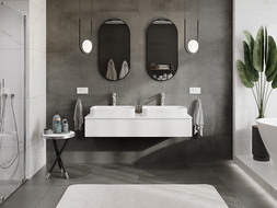 Mexen Orio mobiletto da bagno sottolavabo 140 cm con piano, 1 cassetto, bianco opaco - 91A10-14023-1-BFC01