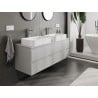 Mexen Orio mobile bagno sottolavabo 140 cm con piano, 2 cassetti, grigio opaco - 91A10-14047-2-BFFC62