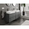 Mexen Orio mobile da bagno sottolavabo 140 cm con piano, 2 cassetti, grafite opaco - 91A10-14047-2-BFFC66