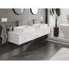 Mexen Orio mobile da bagno sotto lavabo 160 cm con piano, 1 cassetto, bianco lucido - 91A10-16023-1-BFC00