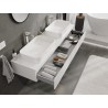 Mexen Orio mobile da bagno sotto lavabo 160 cm con piano, 1 cassetto, bianco lucido - 91A10-16023-1-BFC00