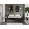 Mexen Orio mobile da bagno 160 cm con piano, 1 cassetto, grigio opaco - 91A10-16023-1-BFC62