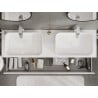Mexen Orio mobiletto da bagno sotto-lavabo 160 cm con piano, 2 cassetti, bianco lucido - 91A10-16047-2-BFFC00