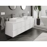 Mexen Orio mobile da bagno sottolavabo 160 cm con piano, 2 cassetti, bianco opaco - 91A10-16047-2-BFFC01