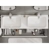 Mexen Orio mueble de baño bajo lavabo de 160 cm con encimera, 2 cajones, blanco mate - 91A10-16047-2-BFFC01