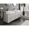 Mexen Orio mobile da bagno sottolavabo 160 cm con piano, 2 cassetti, grigio opaco - 91A10-16047-2-BFFC62