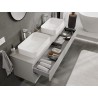Mexen Orio mobile da bagno sottolavabo 160 cm con piano, 2 cassetti, grigio opaco - 91A10-16047-2-BFFC62