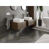 Mexen Rivel vannitoa allkapp 50 cm lauaplaadiga, 1 sahtel, soonikkoes, pähkel - 91A20-05023-1-BFC86