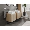 Mexen Rivel vannitoa kapp valamu alla 50 cm plaadiga, 1 sahtel, sooniline, tamm - 91A20-05047-1-BFC81