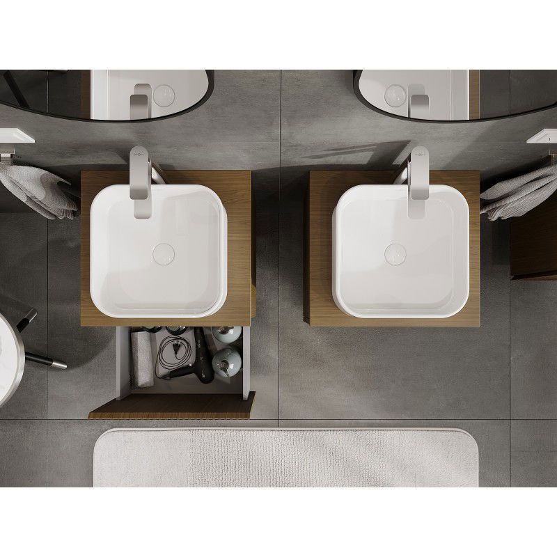 Mexen Rivel Buedzëmmer Ënnerieschaf 50 cm mat Plack, 1 Schaf, rifft, Nëss - 91A20-05047-1-BFC86