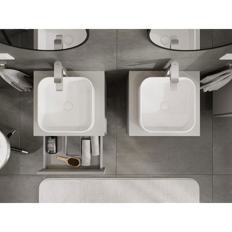 Mexen Rivel Buedemschaf an der Läinen 50 cm mat Uewerfläch, 2 Schiefen, gecrumpt, gro matt - 91A20-05047-2-BFFC62