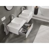 Mexen Rivel mobiletto da bagno sottolavabo 60 cm con piano, 1 cassetto, scanalato, bianco opaco - 91A20-06023-1-BFC01