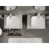 Mexen Rivel badkamerkast onder de wastafel 60 cm met blad, 1 lade, gegroefd, grijs mat - 91A20-06047-1-BFC62