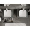 Mexen Rivel mobile bagno sottolavabo 60 cm con piano, 2 cassetti, scanalato, grafite opaco - 91A20-06047-2-BFFC66