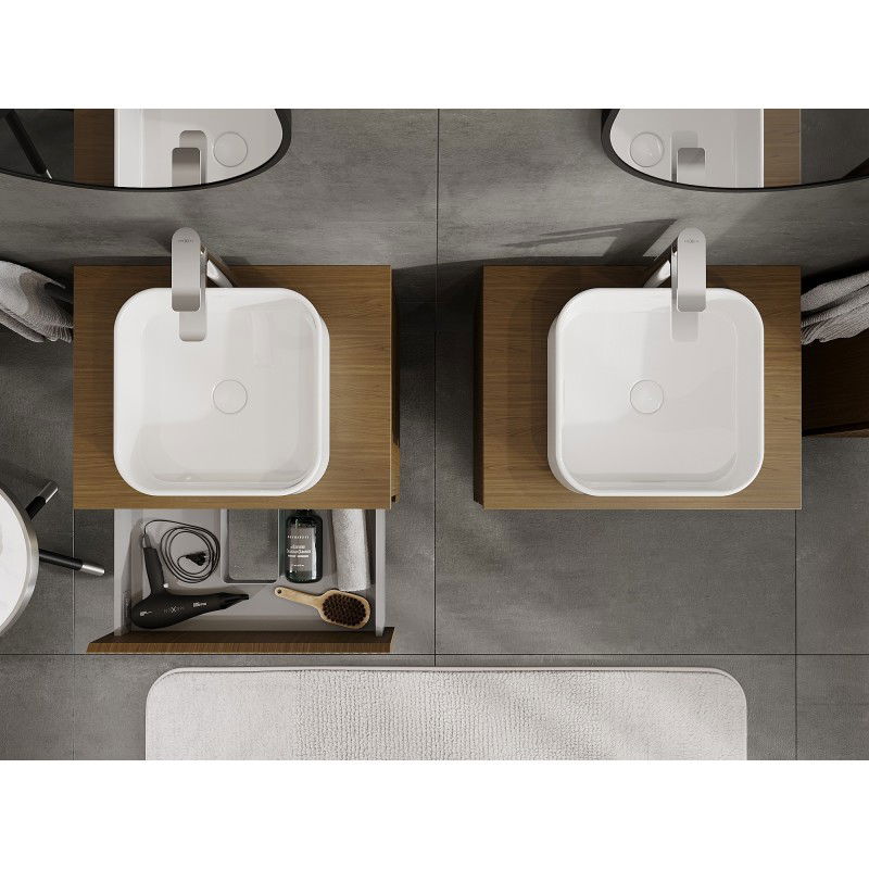 Mexen Rivel ντουλάπι μπάνιου κάτω από τον νιπτήρα 60 cm με επιφάνεια, 2