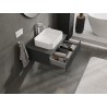 Mexen Rivel mobiletto da bagno sottolavabo 70 cm con piano, 1 cassetto, scanalato, grafite opaco - 91A20-07023-1-BFC66