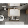 Mexen Rivel mobile bagno lavabo 70 cm con piano, 1 cassetto, scanalato, rovere - 91A20-07023-1-BFC81