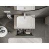 Mexen Rivel mobiletto sottolavabo da 70 cm con piano, 1 cassetto, scanalato, grigio opaco - 91A20-07047-1-BFC62
