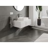 Mexen Rivel armoire de salle de bain sous le lavabo 80 cm avec plateau, 1 tiroir, rainurée, blanche mate - 91A20-08023-1-BFC01