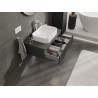 Mexen Rivel armadietto da bagno sotto lavabo 80 cm con piano, 1 cassetto, scanalato, grafite opaco - 91A20-08023-1-BFC66