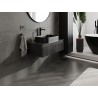 Mexen Rivel mobiletto da bagno sottolavabo 80 cm con piano, 1 cassetto, scanalato, nero opaco - 91A20-08023-1-BFC71