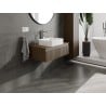 Mexen Rivel szafka łazienkowa podumywalkowa 80 cm z blatem, 1 szuflada, ryflowana , orzech - 91A20-08023-1-BFC86