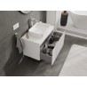Mexen Rivel armário de casa de banho com bancada 80 cm, 1 gaveta, canelada, branco mate - 91A20-08047-1-BFC01