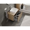 Mexen Rivel vannitoakapp valamu jaoks 80 cm tööpinnaga, 1 sahtel, sooniline, tamm - 91A20-08047-1-BFC81