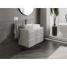 Mexen Rivel mueble de baño bajo el lavabo 80 cm con encimera, 2 cajones, ranurado, gris mate - 91A20-08047-2-BFFC62