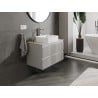 Mexen Rivel szafka łazienkowa podumywalkowa 80 cm z blatem, 2 szuflady, ryflowana , szara mat - 91A20-08047-2-BFFC62