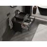 Mexen Rivel armadietto da bagno sottolavabo 80 cm con piano, 2 cassetti, scanalato, nero opaco - 91A20-08047-2-BFFC71