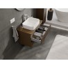 Mexen Rivel szafka łazienkowa podumywalkowa 80 cm z blatem, 2 szuflady, ryflowana , orzech - 91A20-08047-2-BFFC86