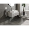 Mexen Rivel szafka łazienkowa podumywalkowa 90 cm z blatem, 1 szuflada, ryflowana , szara mat - 91A20-09023-1-BFC62